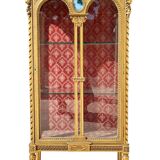 Louis XVI Style Gilded Wood Display Case