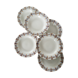 Hollow plates Céranord model "Le Niger"