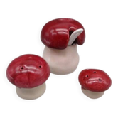 Vintage ceramic condiment service - mushrooms