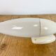Industrial White Bakelite Wall Light with Milk Glass, 1950s