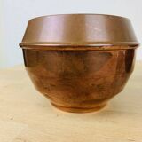 Pair of art deco pot covers in Villedieu copper