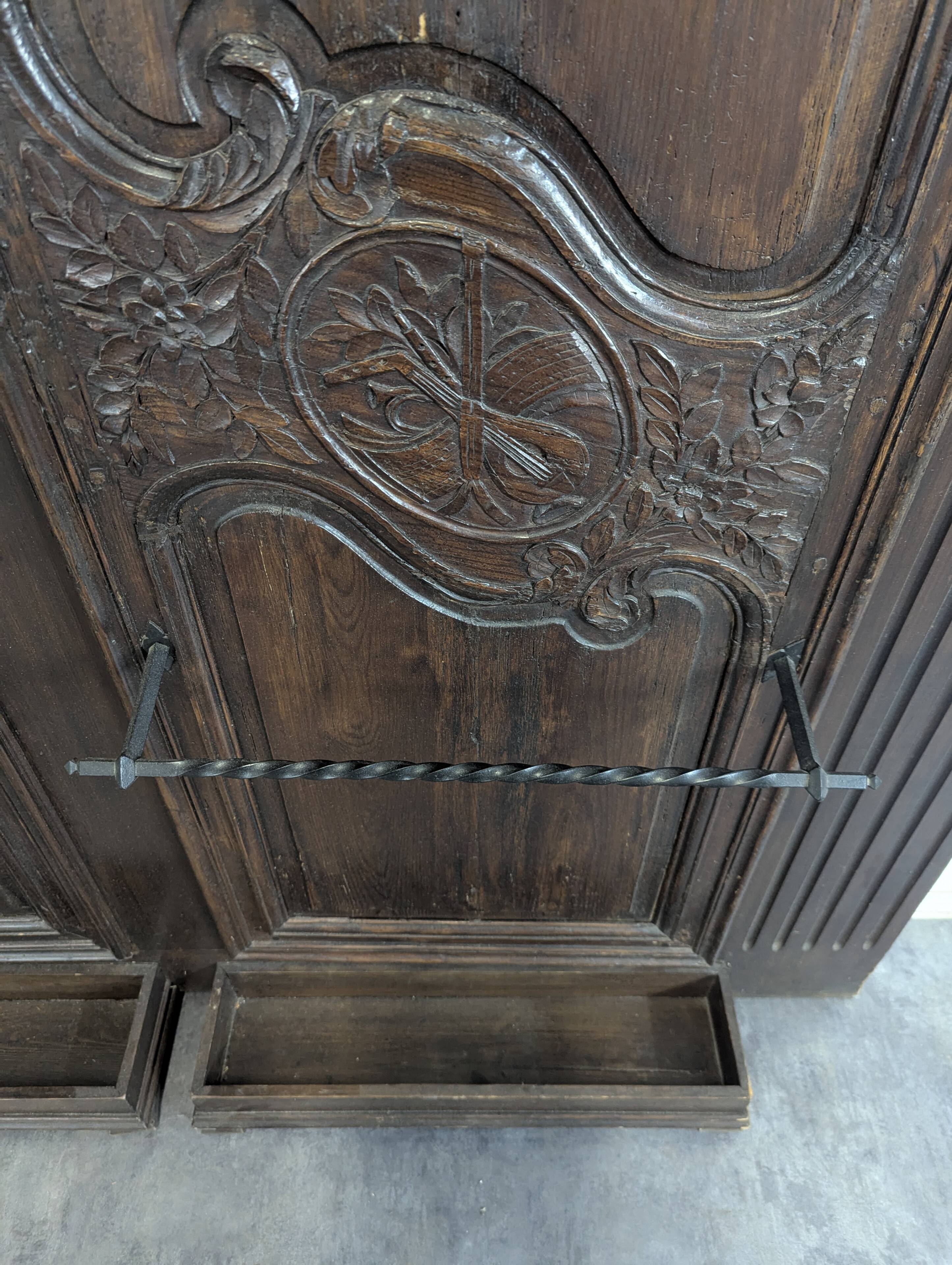 Large coat rack or façade of a Norman wardrobe.