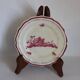 Gien "Pink Landscape" original service: 2 cake plates + 8 dessert plates