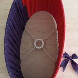 Pink and purple moiré lampshade