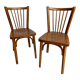 pair of bistro chairs Baumann 60s model Nr 12 Fanett