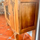 Buffet Art Nouveau restauré avec vitrine
