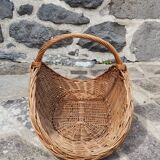 Wicker log basket