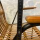 Ensemble de 4 chaises vintage en rotin et bambou, par Schumacher, Belgique 1950s