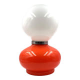 Space age red murano glass table lamp, 1970s