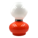 Space age red murano glass table lamp, 1970s