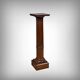 Solid walnut column, Louis XVI style – late 19th century
