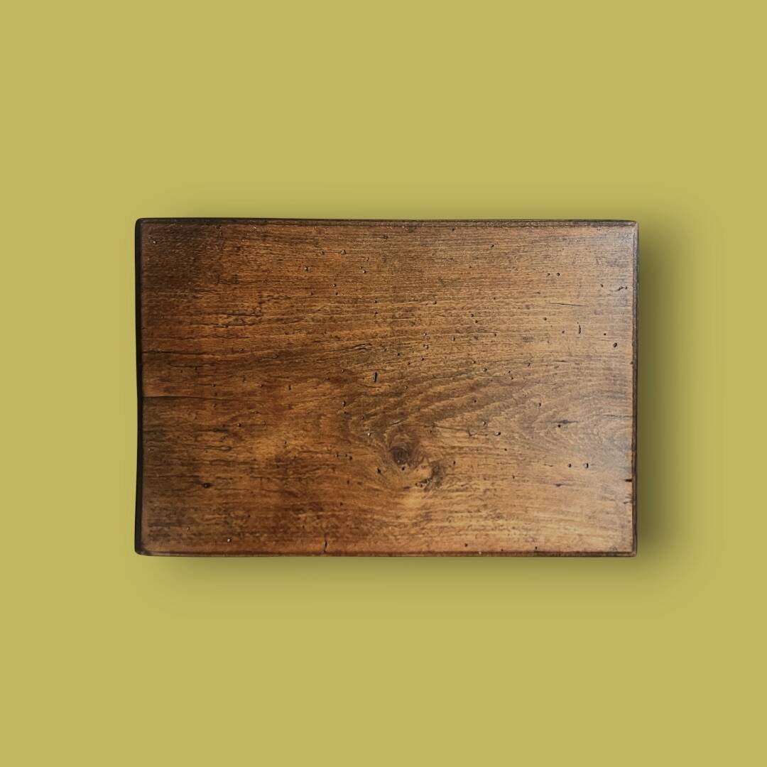 Small antique wooden stool chest – handcrafted