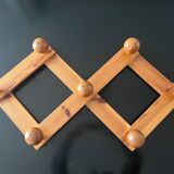 Brutalist accordion coat rack