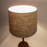Teak and brass table lamp, mid-century, Sweden 1950s