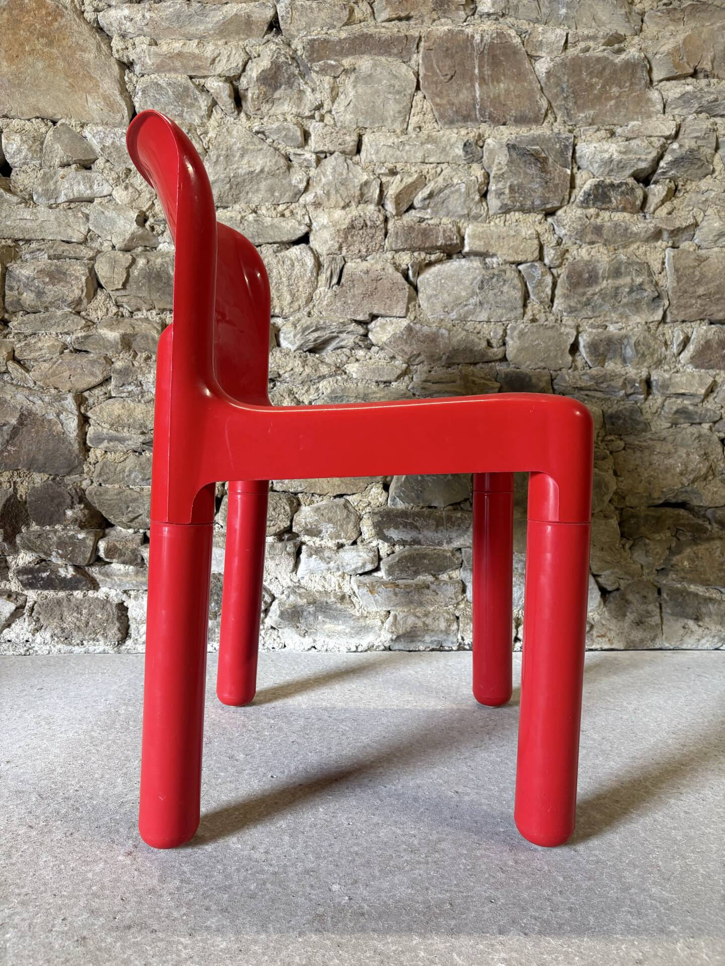 4 chairs model 4875 by C. Bartoli for Kartell, 1970