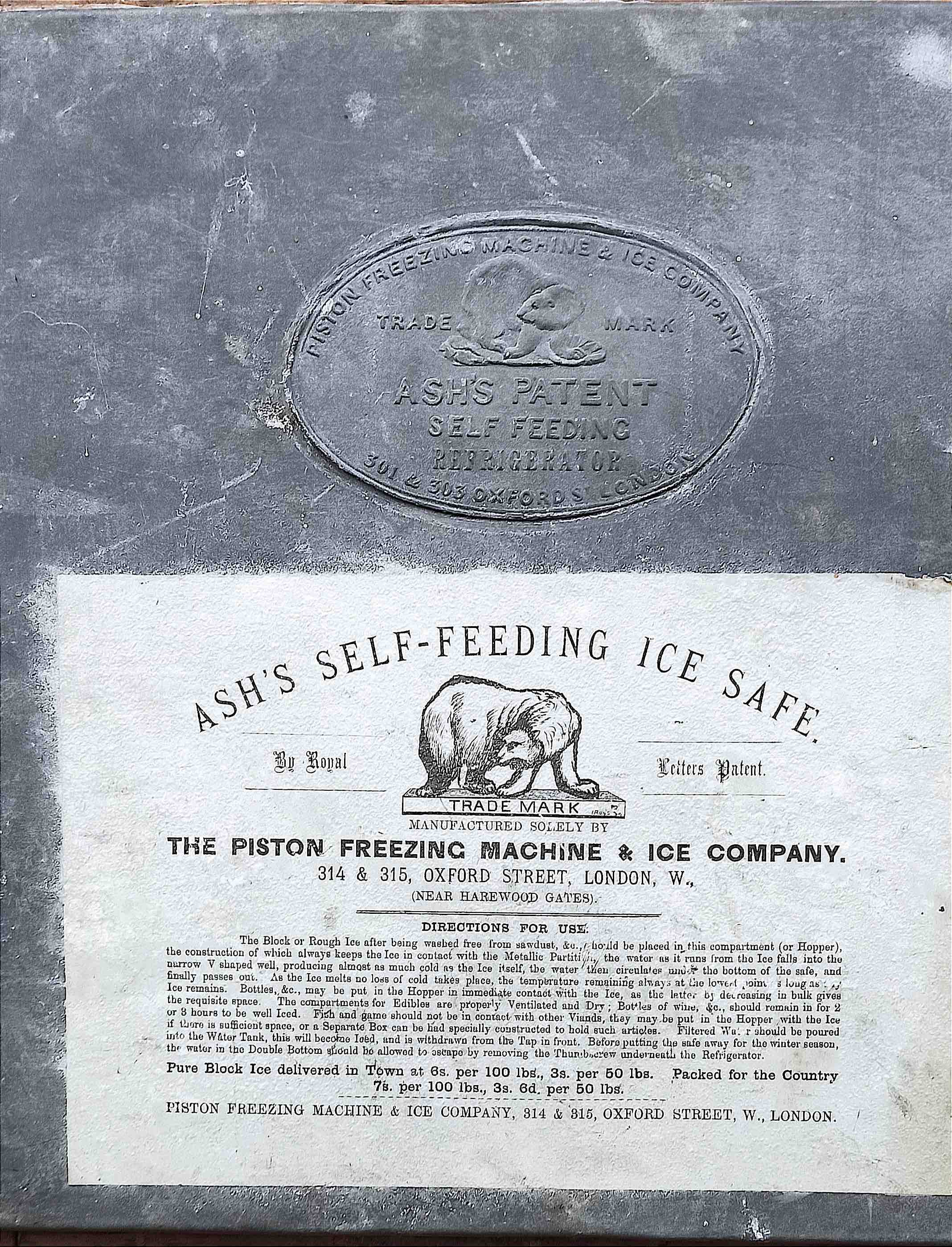 Wine cellar icebox, late 19th, early 20th century