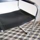 Fauteuil vintage en chrome et simili cuir noir