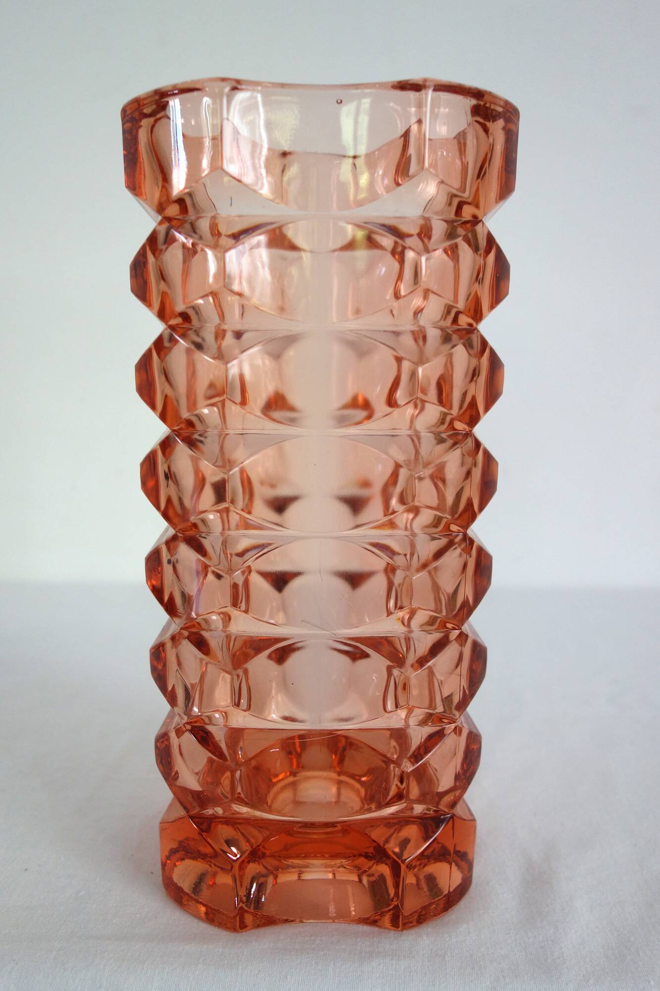 Vase en verre Rosaline, Luminarc, années 1970