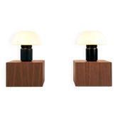 Elio Martinelli 625 mushroom table lamp by Martinelli Luce, Italy, 1960s, 2 available