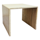 Vintage side table travertine