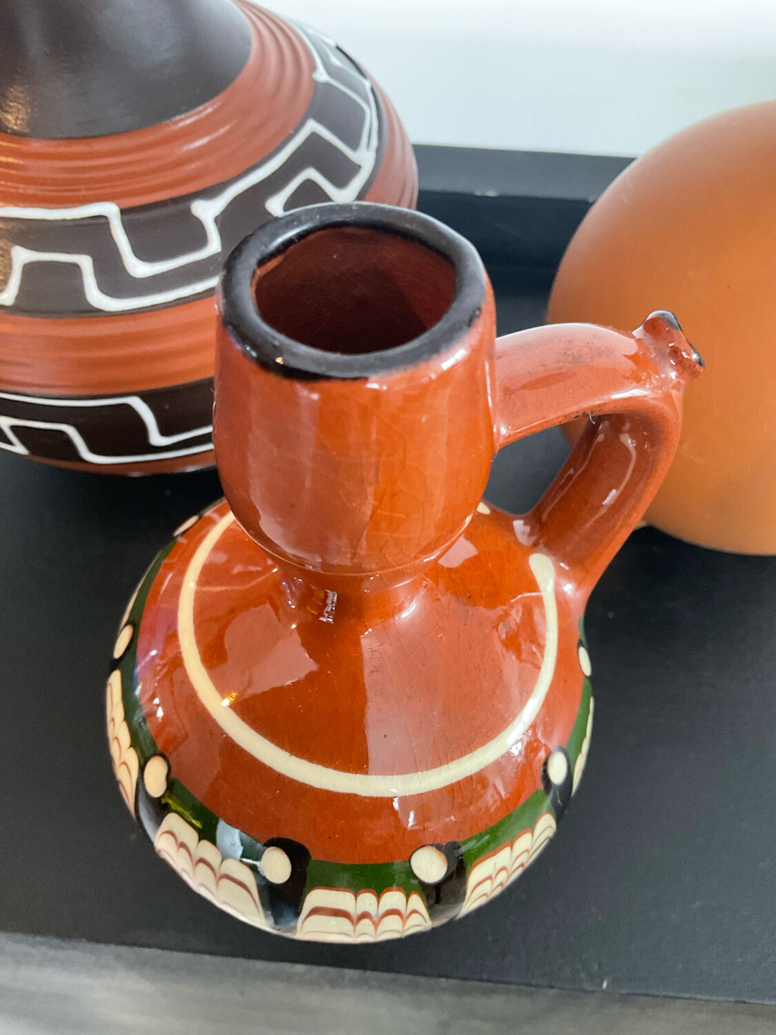 Trio of vintage ceramic vases