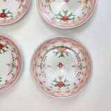 Lot de 4 assiettes anciennes en porcelaine Arita