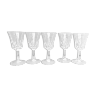 Lot de 5 verres à liqueur - made in France