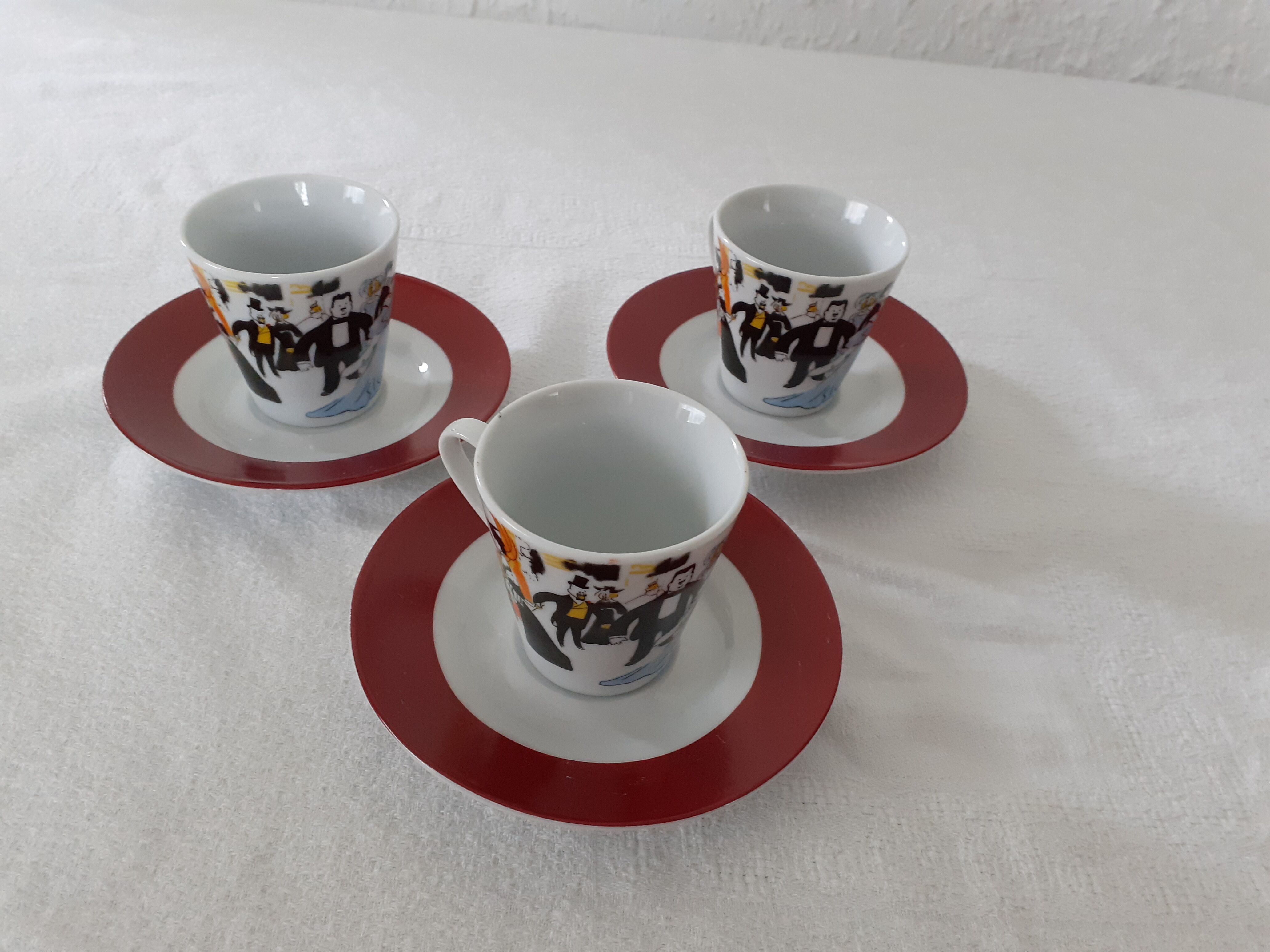 3 coffee cups maxim's paris collection