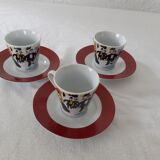 3 coffee cups maxim's paris collection