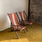 Pair of deck chairs
