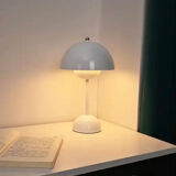 Scandinavian vintage white lamp
