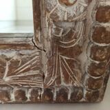 Miroir Shabby, cadre en bois sculpté