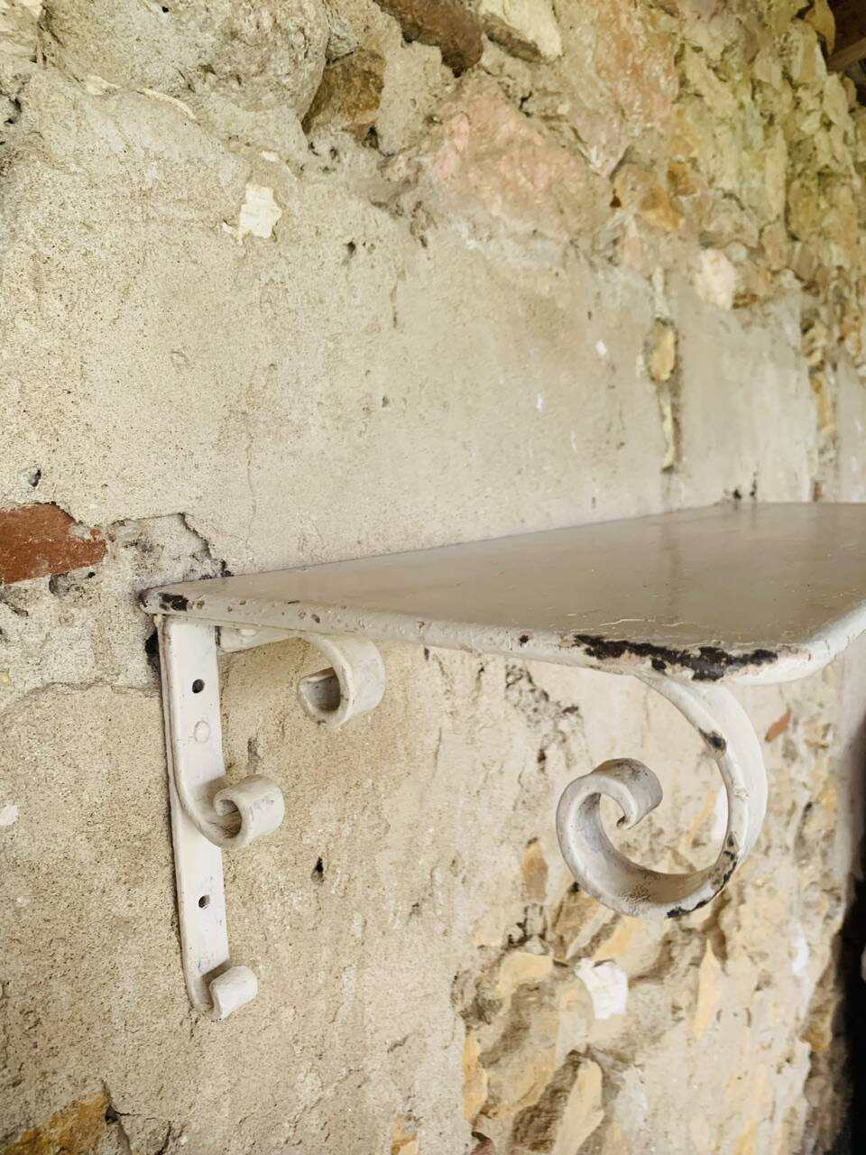 Pair of vintage garden wall shelves, circa 40's/50's