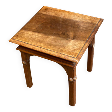 Vintage walnut coffee table side table.