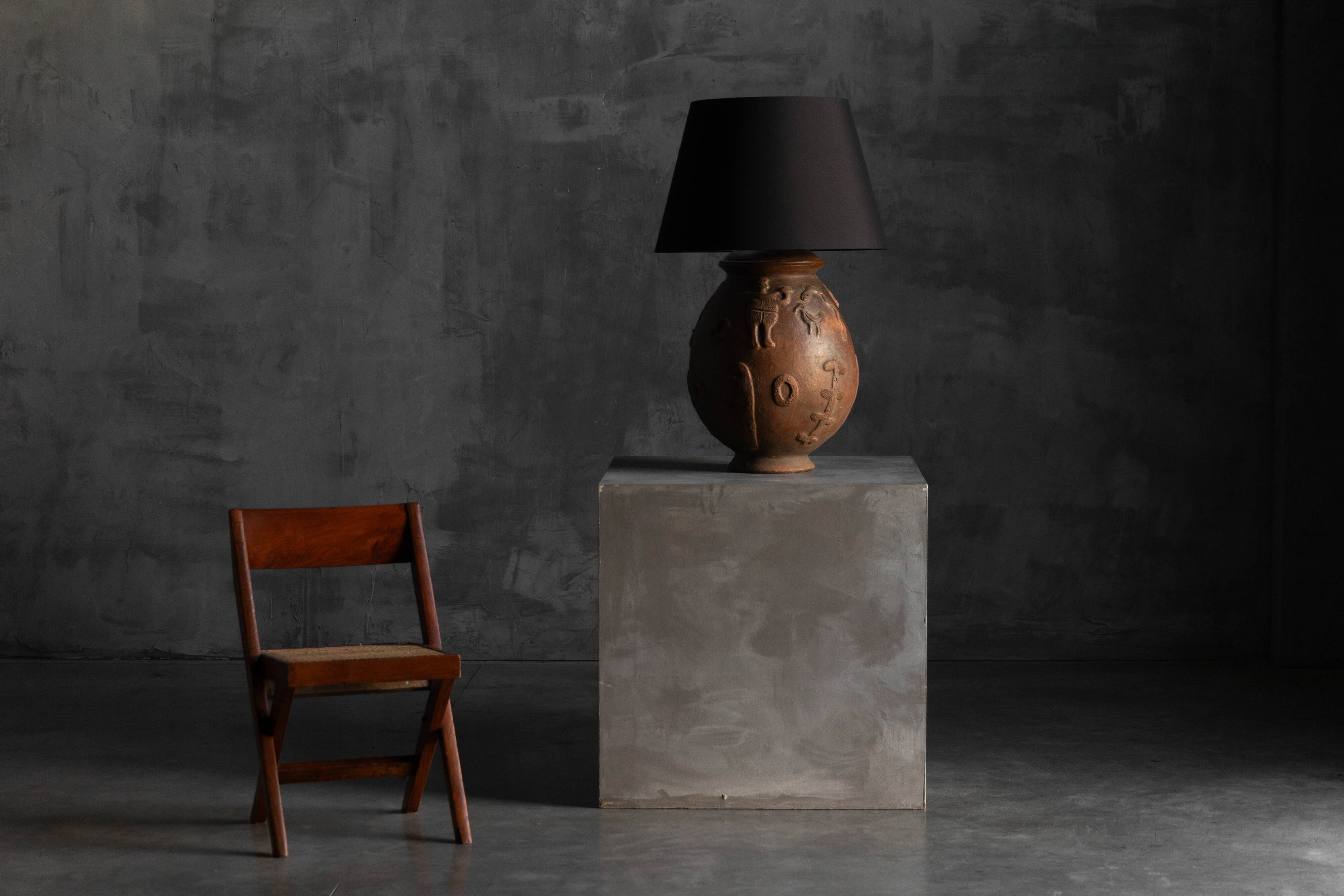 Handcrafted ceramic table lamps, France, 20th century