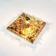 Large vintage murano glass flush mount light by Neuhauss