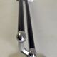 Wall-mounted chrome metal towel rack – 60s/70s