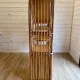 Large arch bookshelf "Pacific Rattan" sun cane bohemian chic