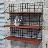 Vintage 3-shelf wall shelves – Design Pierre Guariche