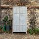 Armoire parisienne ancienne Luterma patine grise bleutée