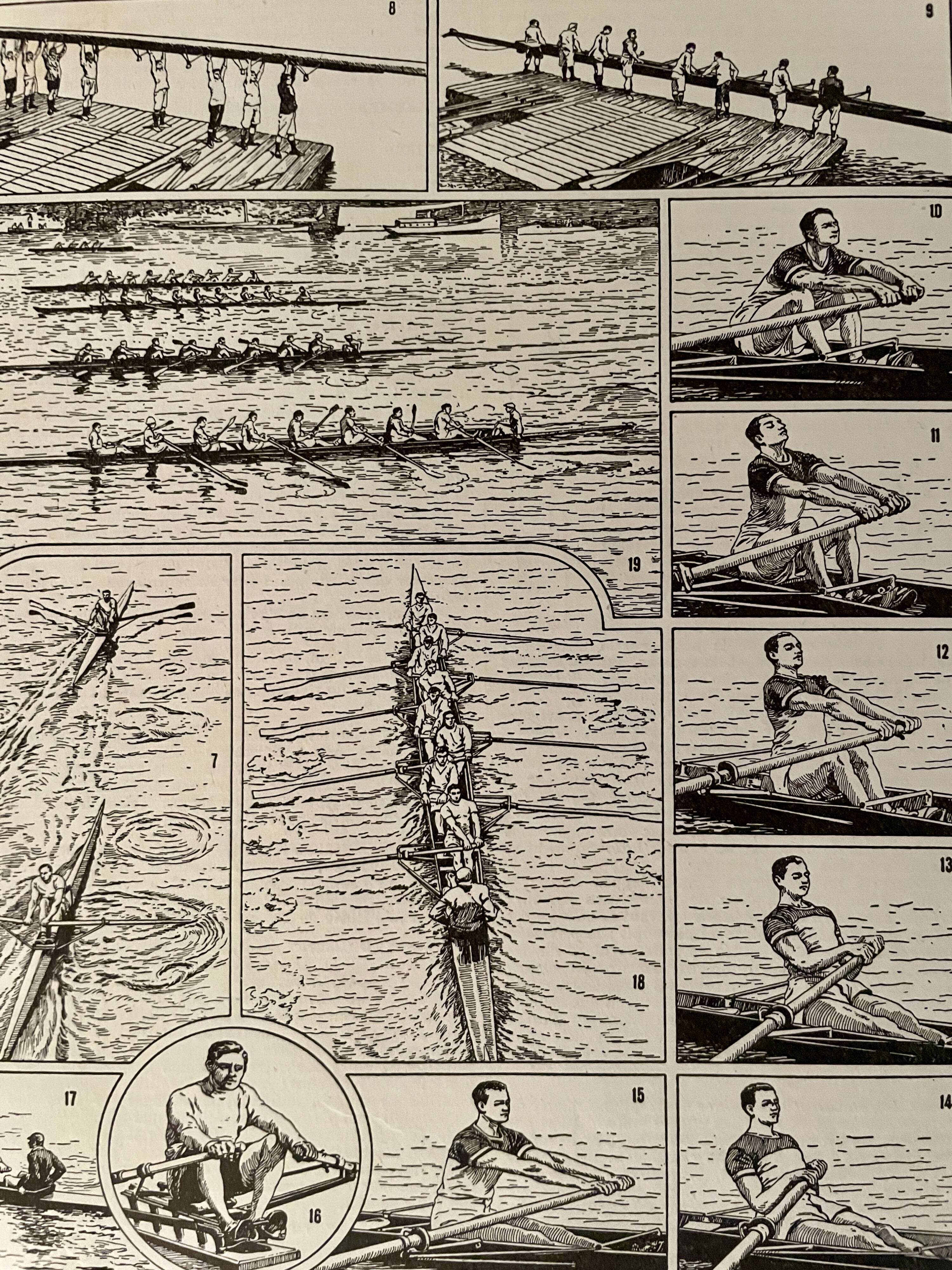 Lithograph on rowing - 1930
