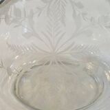 1900 glass cookie bucket engraved silver metal frame