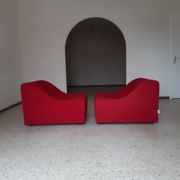 Pair of chromatic swivel armchairs by Kwok Hoi Chan, Steiner