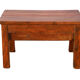 Table de chevet d'appoint en teck birman naturel