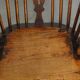 Set of 2 antique English highback Windsor dining chairs