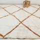 Berber carpet beni ourain camel 294 x 200 cm