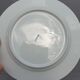 Set 12 plates checkered earthenware blue Lustucru diam25
