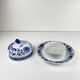 Rare Grand Beurrier rond Hutschenreuther oignon bleu porcelaine Allemagne