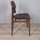 Set of 8 vintage 1960s wood and leather chairs designed by anonima castelli