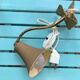 Vintage beige metal clip lamp working condition original electrification